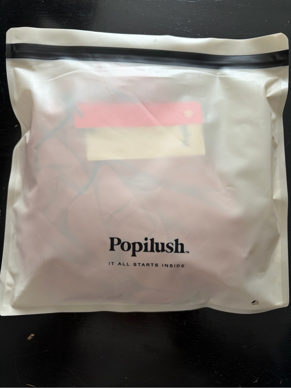 Popilush Women's Bodysuit in Pink and Cream